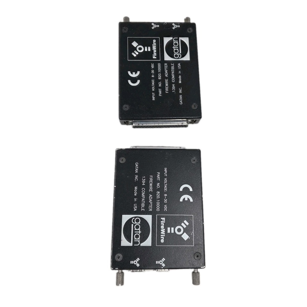 1 INPUT VOLTAGE: 8-30 VDC PART NO.  820.10000 FIREWIRE ADAPTER Made in USA gatan